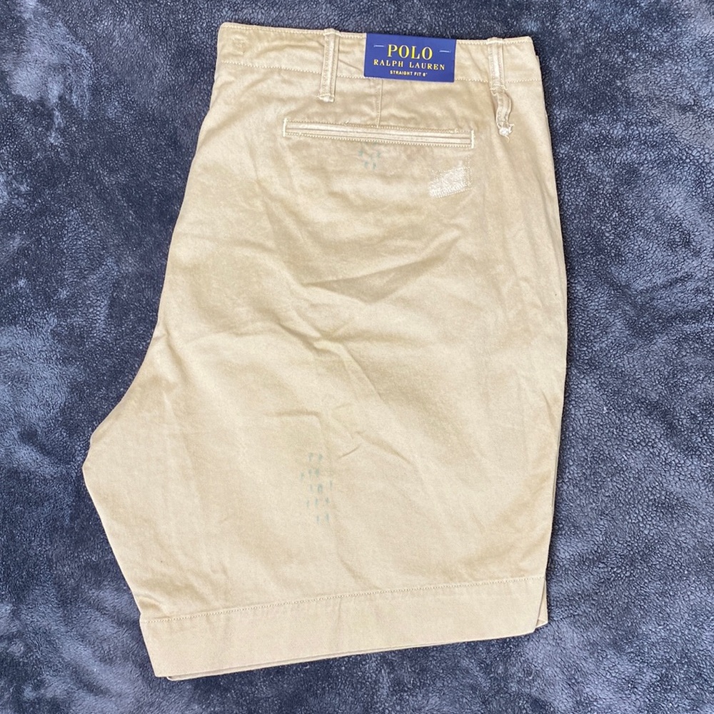 Polo Ralph Lauren Straight Fit Mercenary Military Khaki Chino shorts Men’s Sz 40